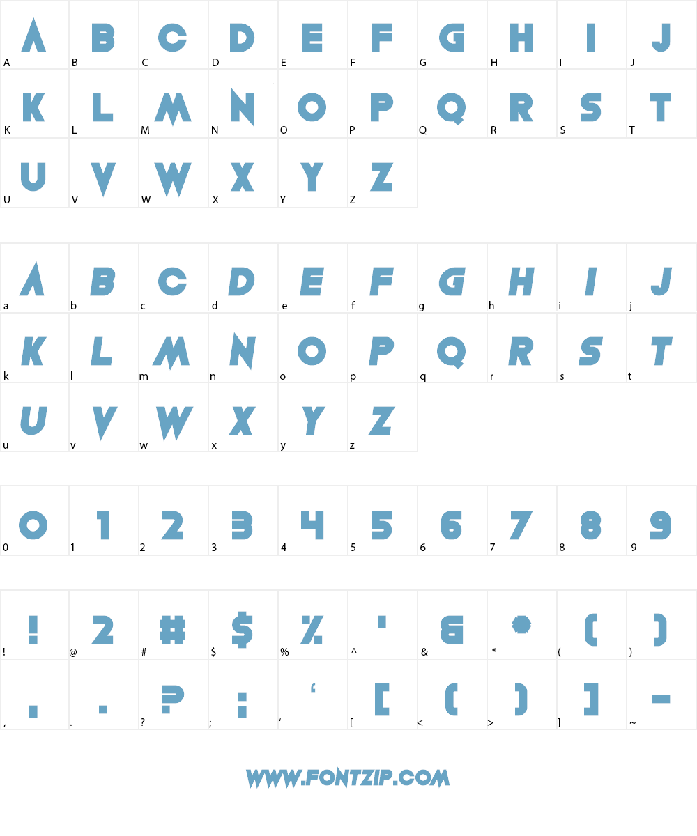 Lean Foreword Font Character